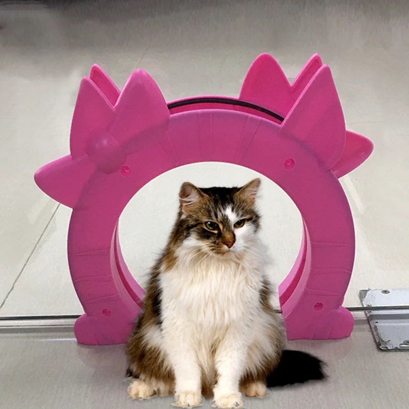 Ворота для домашних животных кошек щенков собак замок двери Запираемая