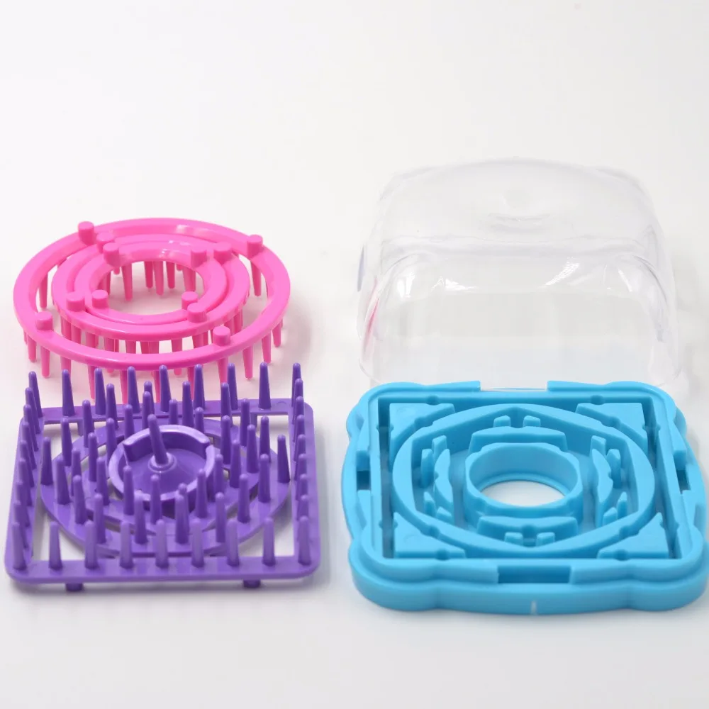 9 шт. набор вязальных станков для вязания цветов Набор вязаных крючком шерстяных