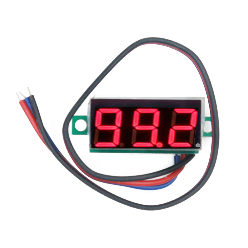100 шт./лот DC0 100V 0 28 дюймов 3 Биты цифровая панель напряжения вольтметр тестер