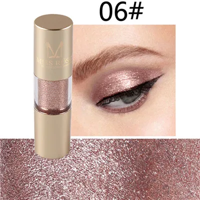 06 MISS ROSE бренд 1 шт. Новые тени для век 8 цветов макияж тени для век великолепные металлы блеск и свечение жидкие тени для век - Цвет: 06
