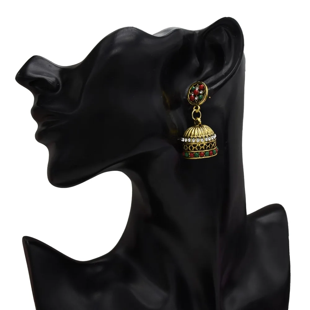 Индийский Jhumki Jhumka длинные висячие серьги для женщин в стиле Бохо племенной