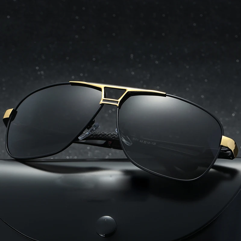 Новинка 2019 мужские технические металлические солнцезащитные очки для вождения
