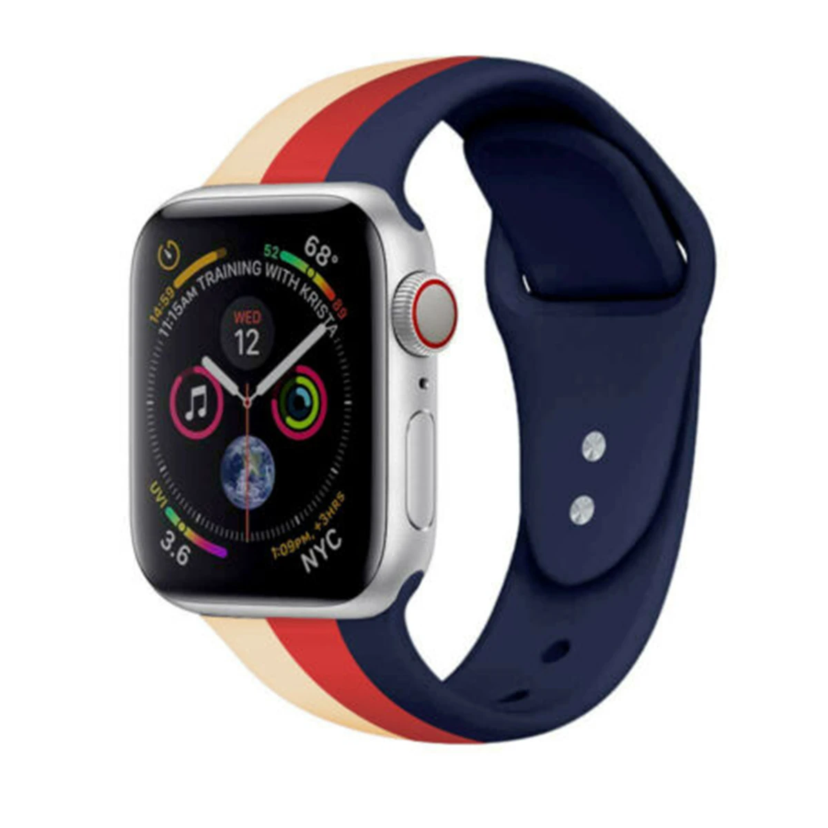 iWatch Strap Silicone Sport Band 38/42mm 40/44mm For Apple Watch Series 4 3 2 1 | Электроника