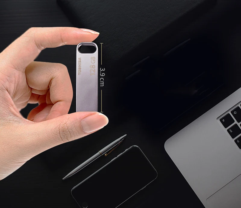 Новинка, USB флеш-накопитель TOSHIBA, 128 ГБ, 64 ГБ, 32 ГБ, флеш-накопитель, флешка, водонепроницаемый металлический серебристый u-диск, Memoria cel, usb флешка, подарок U363