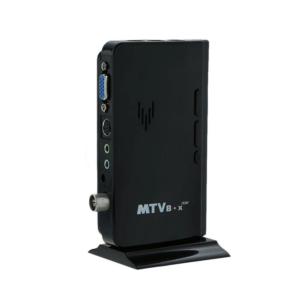 Новый Портативный цифровой внешний ЖК дисплей crt VGA ТВ тюнер ПК Box приемник HD 1080 P