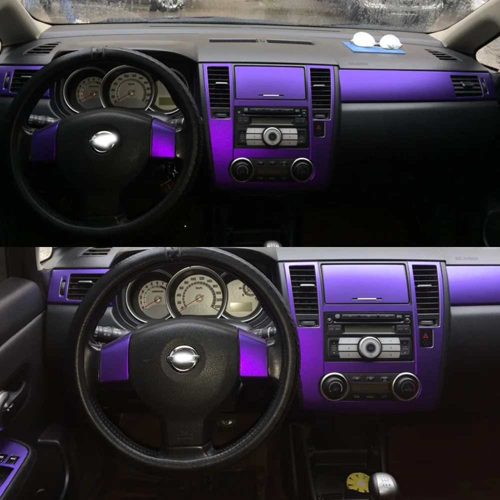 Для Nissan Tiida 2005 2010 панель Центрального управления дверная ручка 3D/5D наклейки из