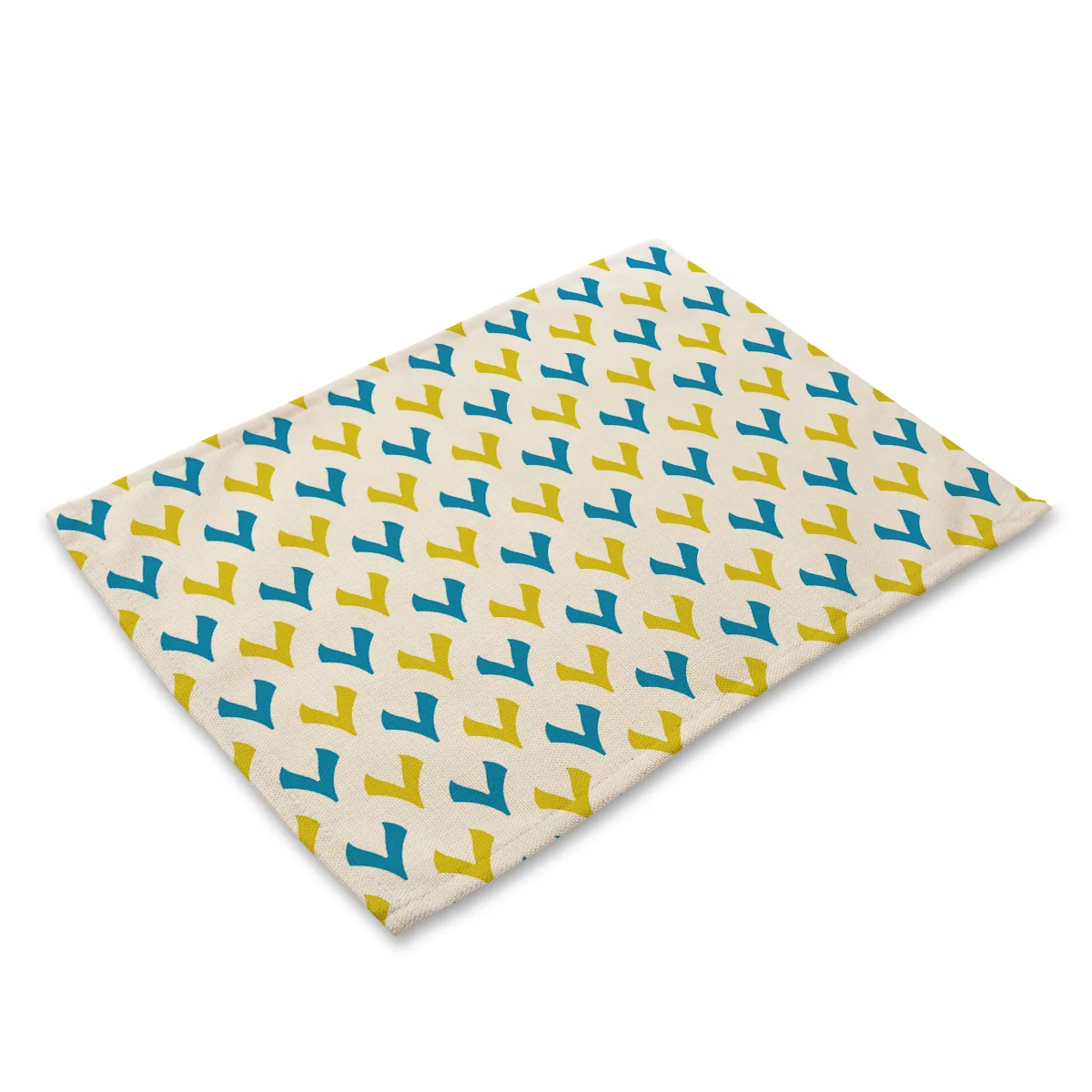 Abstract Geometric Pattern Table Mat Cotton Linen Place Mats for Dining Table Nordic Home Tea Party Decorations Kitchen Cup Mat - Цвет: MG0003-9