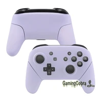 extremerate light violet soft touch faceplate backplate handles diy full set replacement for ns switch pro controller