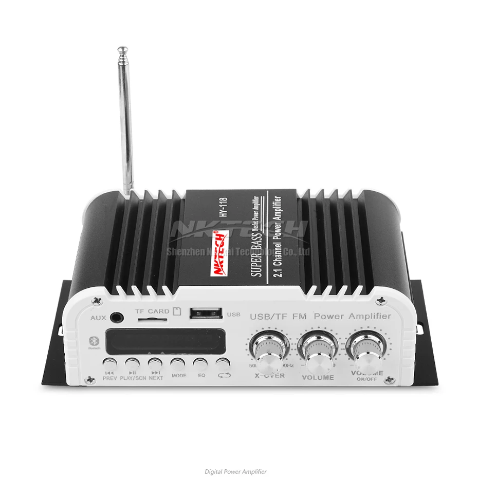 Автомобильный усилитель мощности NKTECH HY 118 цифровой аудиоплеер Bluetooth 2 1 каналов 45
