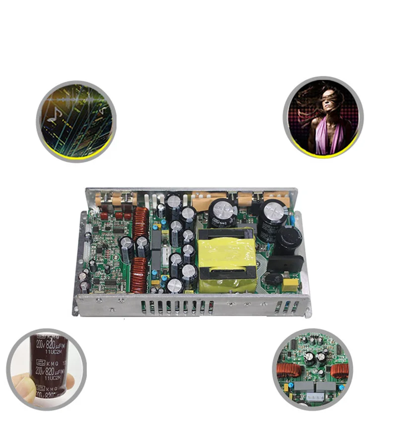 1 шт. HSMD2500 RS2092 Высокая мощность класса D переключатель питания Цифровой Усилитель мощности доска 2*500 Вт 4 Ом мостовое соединение 1000 Вт 8 Ом