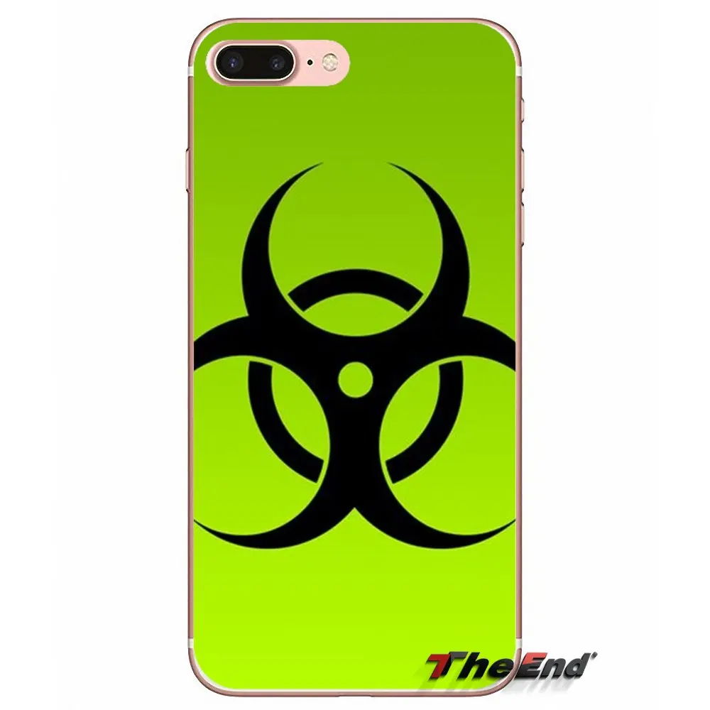 Аксессуары телефон оболочки чехлы для красный biohazard логотип huawei P Smart Y6 Ascend P8 P9 P10