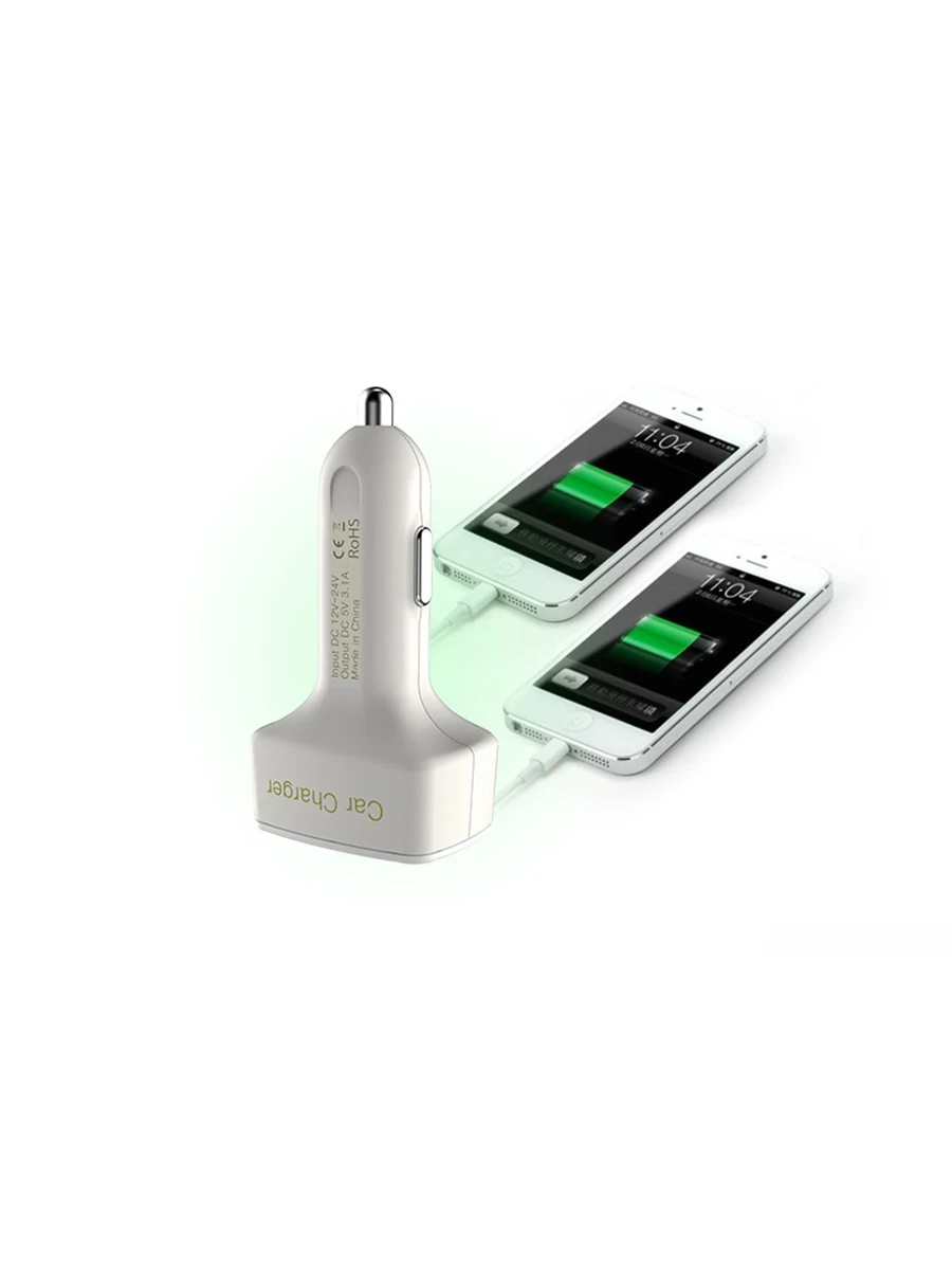 Автомобильное зарядное устройство с двумя USB портами|Зарядные устройства| |
