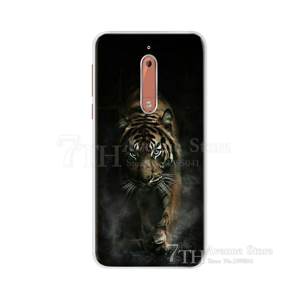 Зеленый Для Nokia 5 Чехол 5," мультяшный Мягкий Силиконовый ТПУ чехол для телефона для Nokia 5 Nokia5 Global Dual TA-1024 TA-1053 TA-1044 задняя крышка - Цвет: Зеленый