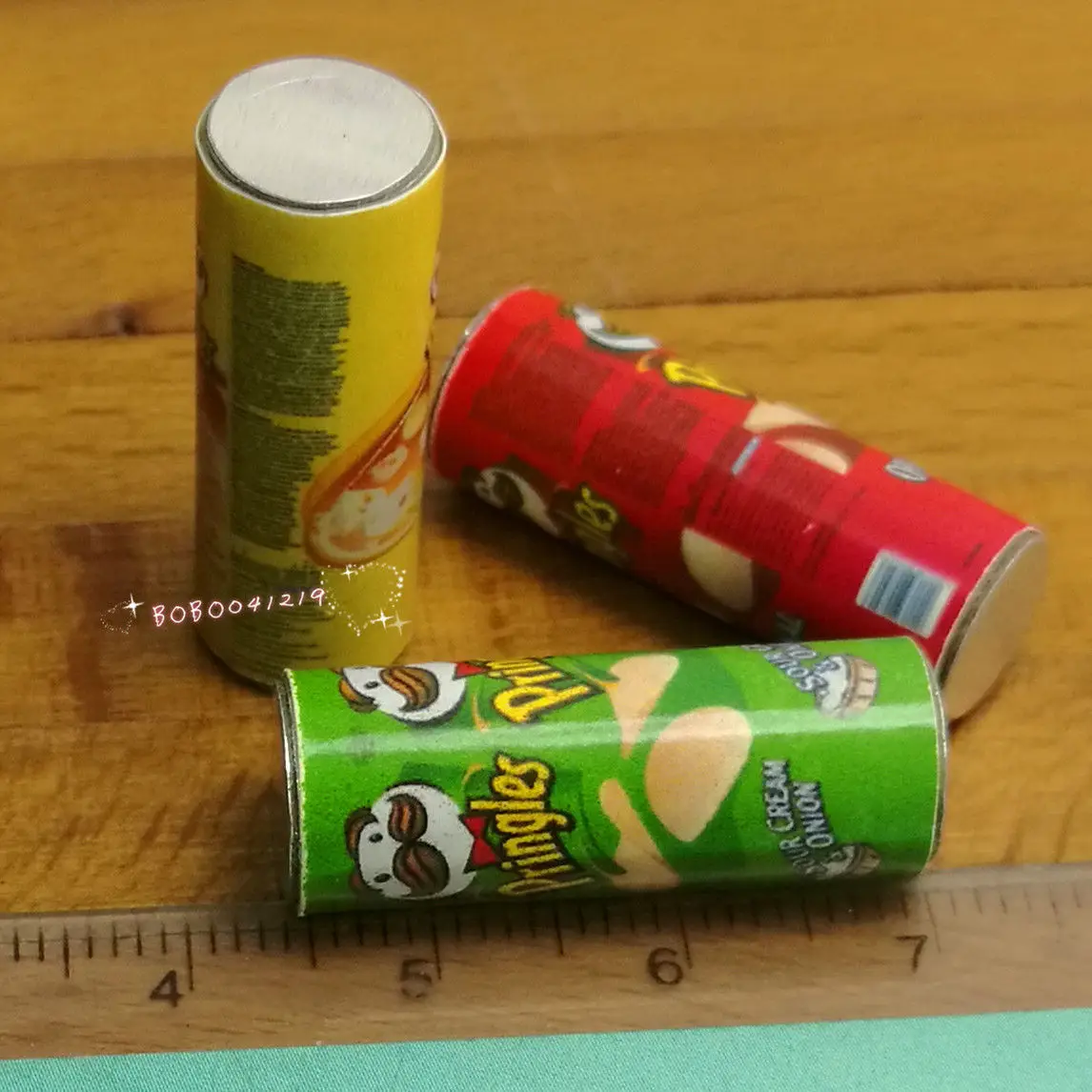 Dollhouse Miniature 1:12 Toy Food Snacks 3 Packs Of Potato Chips L2.5cm MW125 | Игрушки и хобби