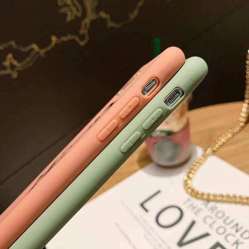 Boy Girl friend Matte Soft Silicon Cover for iPhone X XS Max XR Love Couple Case Fundas 8 7 6 6S Plus Capa Hoesjes |
