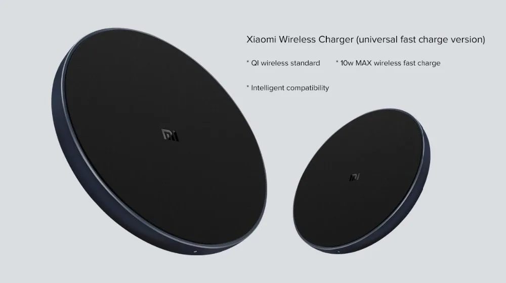 Xiaomi Qi 10 Вт Быстрое беспроводное зарядное устройство для iPhone X 8 8 Plus huawei samsung Galaxy S9 LG Xiaomi