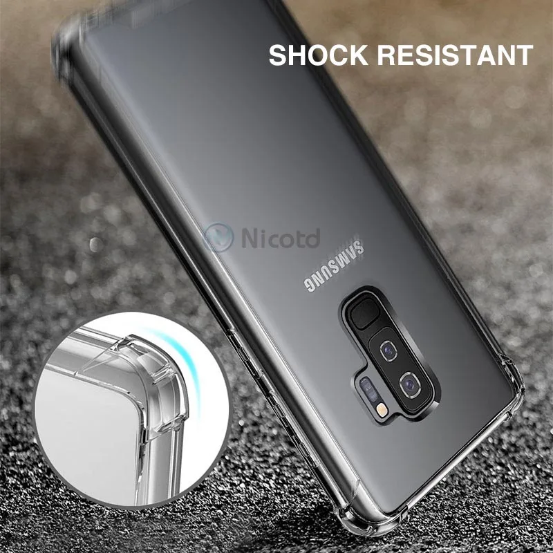 Для samsung Galaxy S10e S9 plus TPU прозрачный чехол для телефона Note 9 A8s A6s A8 J6 J4 2018 Мягкая