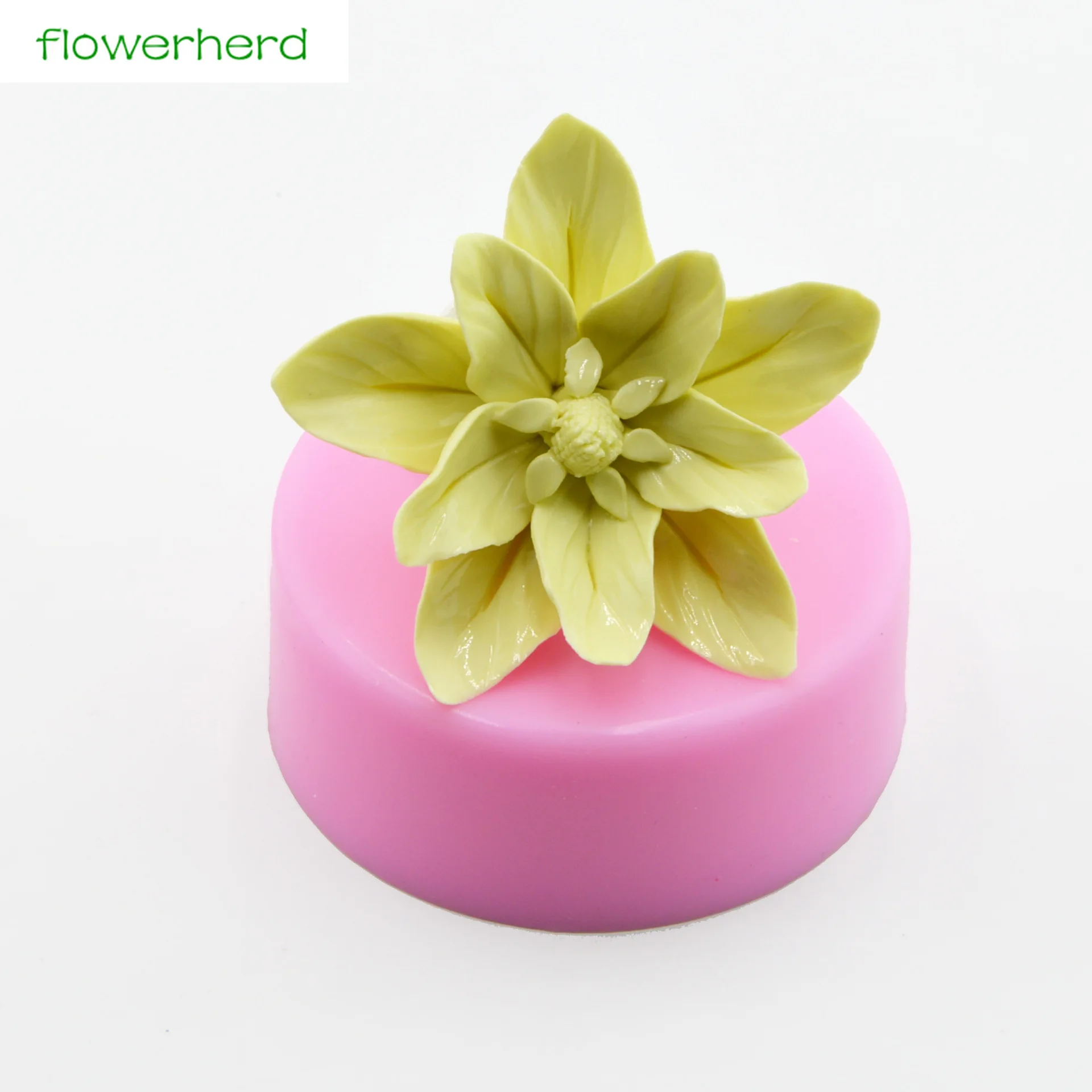 Большой Размеры силиконовый 3D форма для изготовления мыла Лилия Цветок DIY ручной