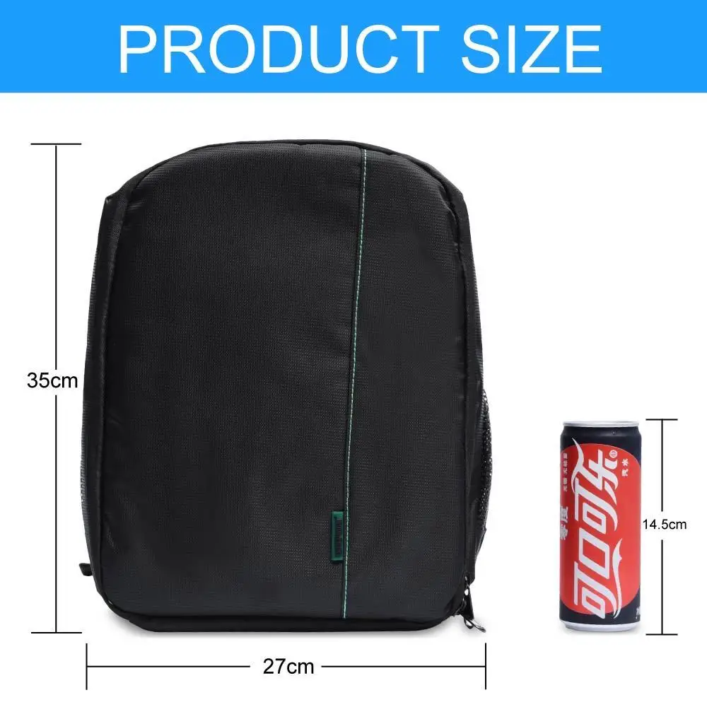 Camera bag Waterproof Digital DSLR Photo Video Bag Case Padded Backpack + Mini Lock for Nikon Canon Flash Light | Электроника