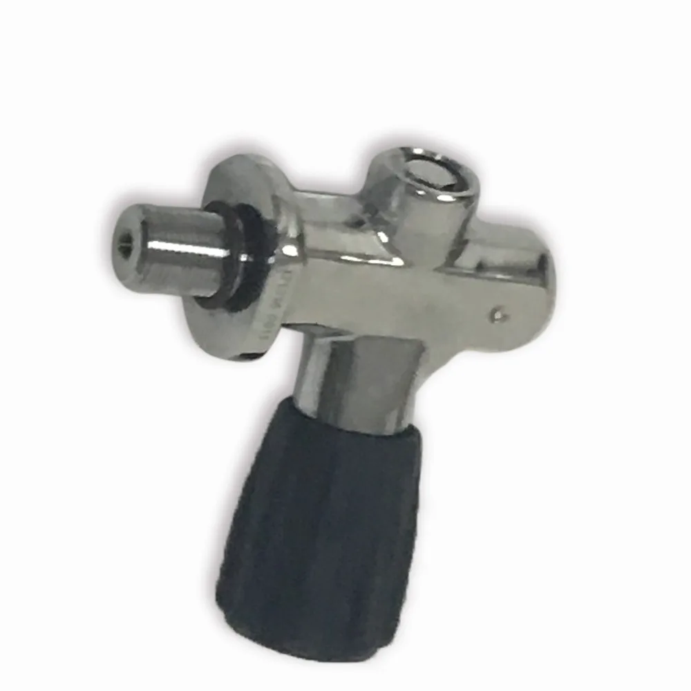 AC951 Дайвинг хомут клапан оборудование HPA 4500PSI Цилиндрическая резьба M18 * 1 5 Прямая