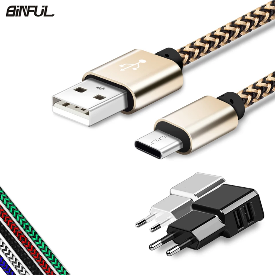 USB Type C зарядное устройство с кабелем для Samsung Galaxy Note 9 S8/S9 A3/A5/A7 2017 25 см короткий 2/3