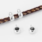 Круглые подвески, бусины-Слайдеры для браслета, ожерелья, ювелирных изделий, 5 мм, 20 шт.