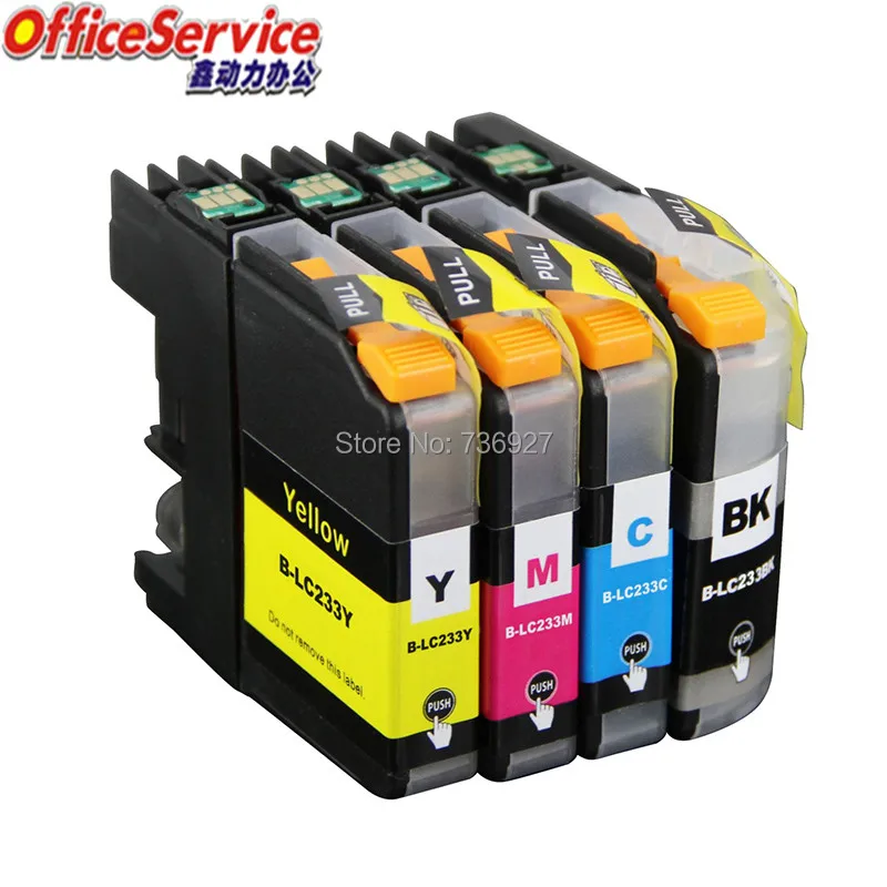 LC233 LC231 Совместимый картридж для принтера Brother MFC J4620DW J5720DW J5320DW J480DW J680DW|Чернильные