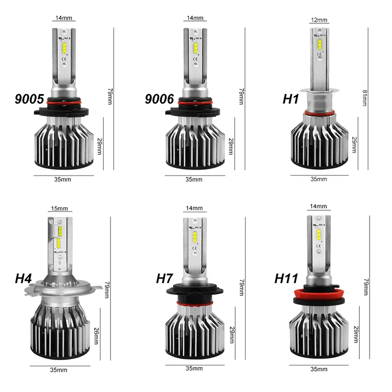 Автомобильная фара Huiermeimi H7LED 12 в 60 Вт автомобильная противотуманная 9006 9005 H4 H11 H1