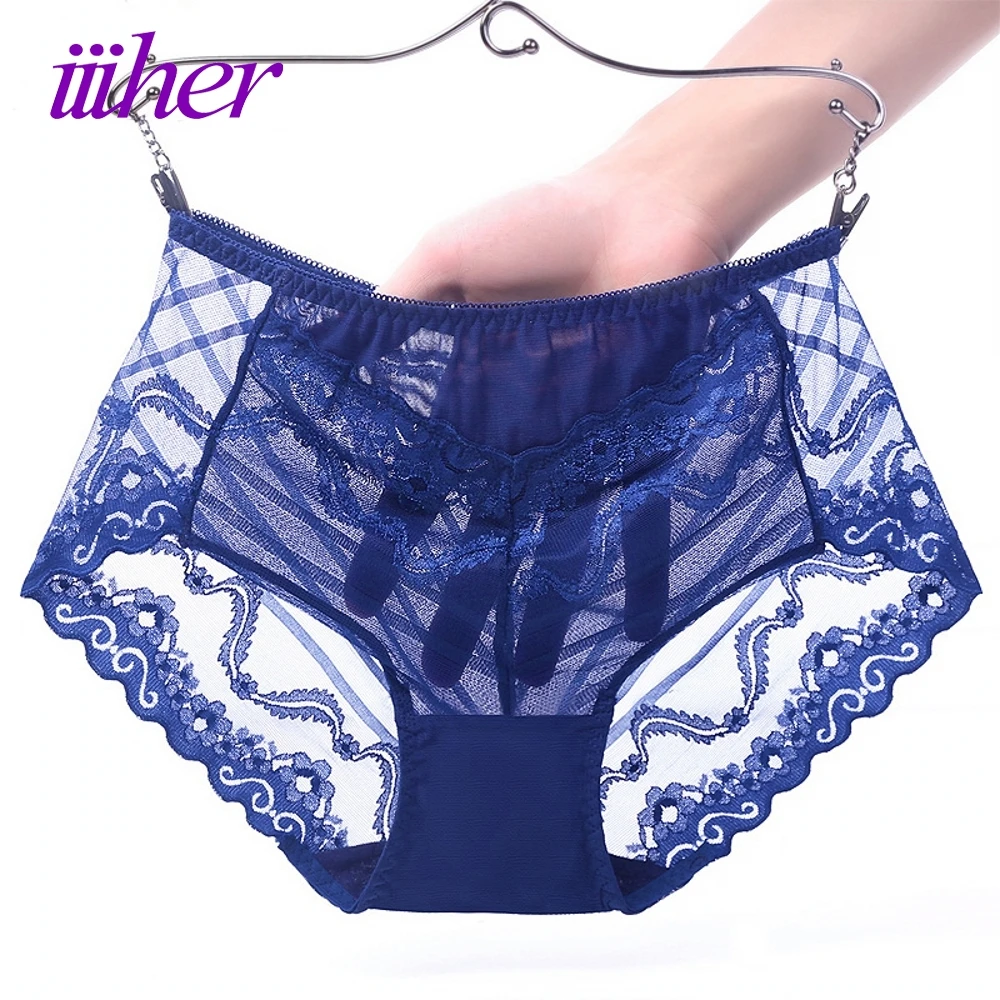 Iiiher нижнее белье Для женщин сексуальные кружевные прозрачные трусики Intimates Calcinhas