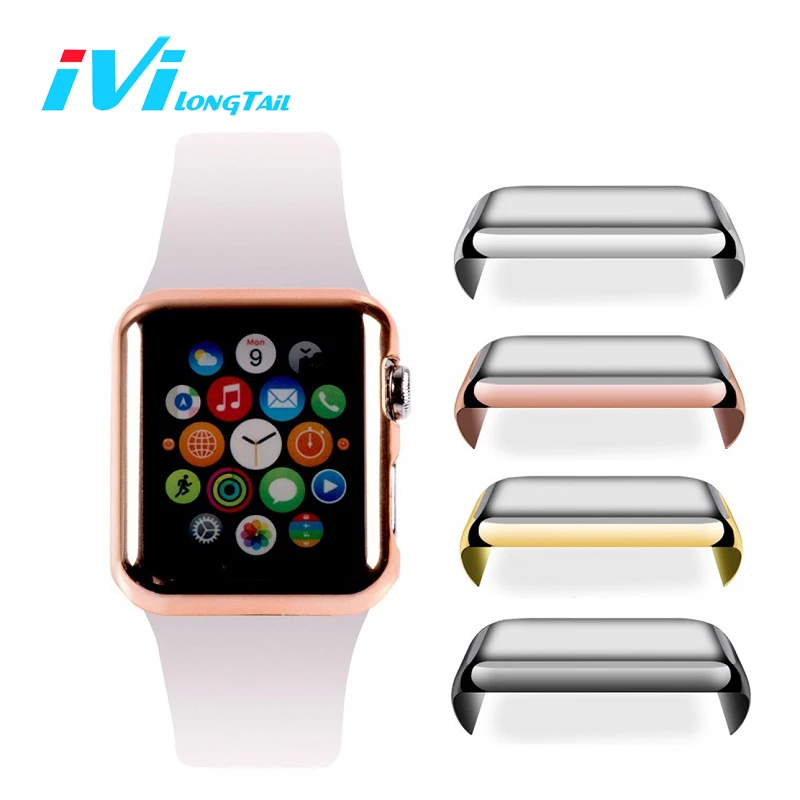 Рамка ПК Защитные чехлы для Apple Watch корпус 42 мм 38 Красочное Покрытие shell Обложка