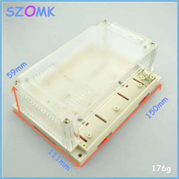 10 штук в партии пластиковые корпуса для электроники din rail Корпус 150*111*59 мм