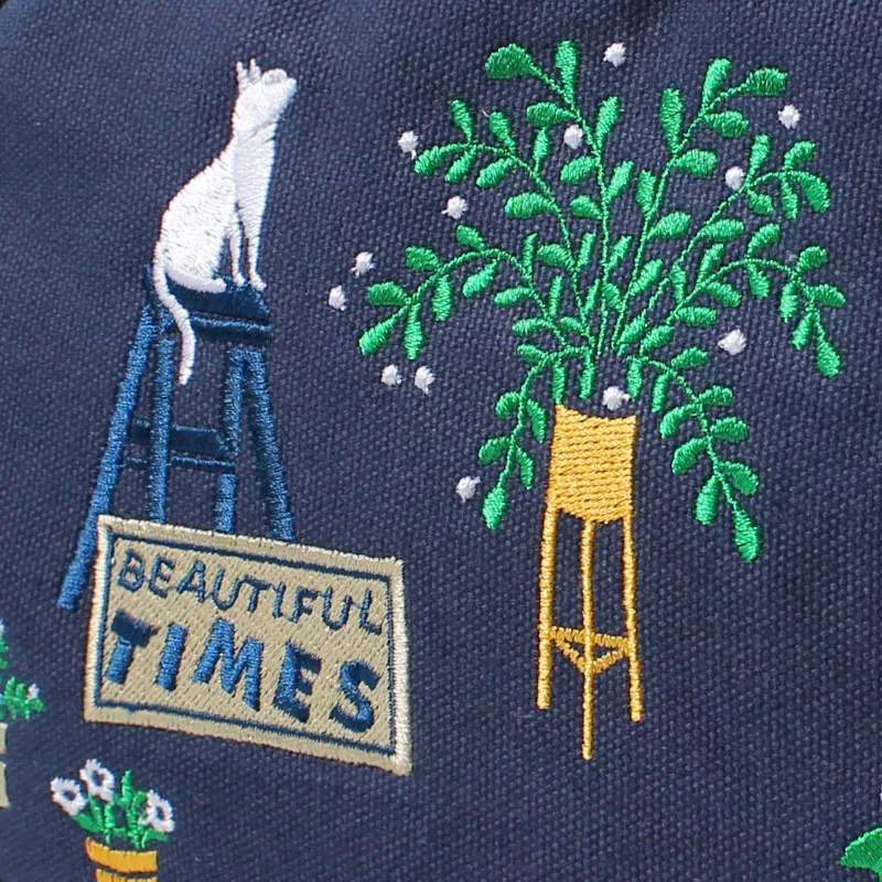 Брендовая Холщовая Сумка на плечо с цветочной вышивкой для девочек подростков