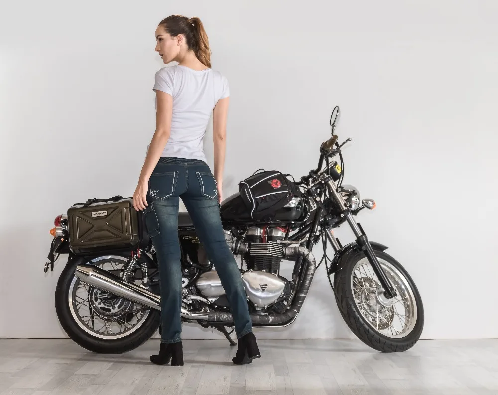 Рок байкерские мотоциклетные джинсы дышащие повседневные автомобильные мужские