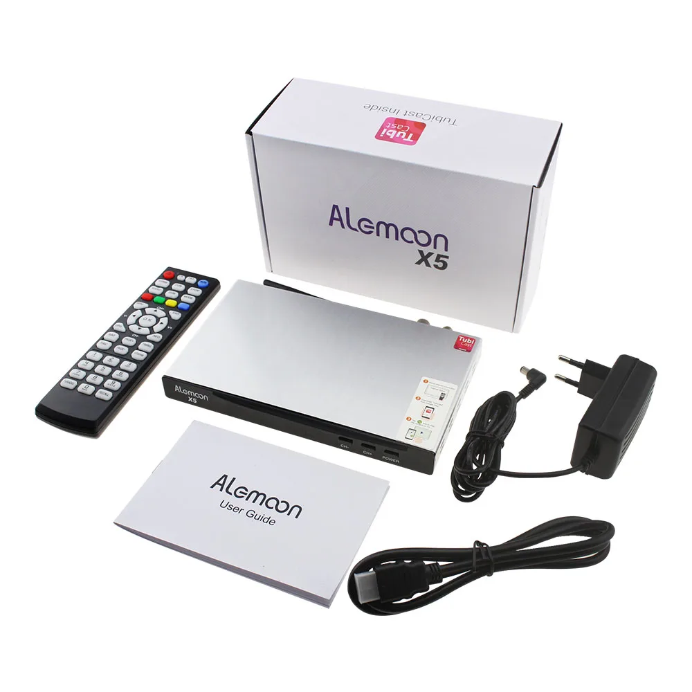 2018 Новый ALEMOON X5 DVB комбо DVB-S2/T2/C Smart спутниковый ресивер Европа Испания Польша
