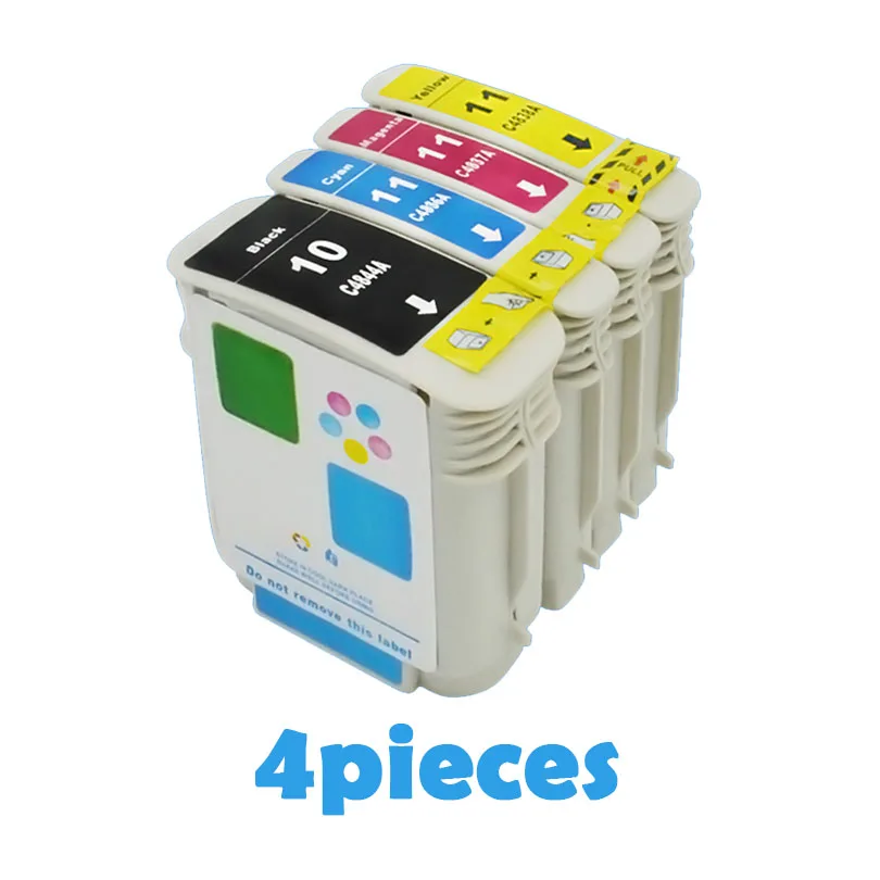 4х XiongCai совместимый с планшетом 10 11 Designjet 110 100plus C4844A Inkjet 2800dt 2800dtn принтер для HP10
