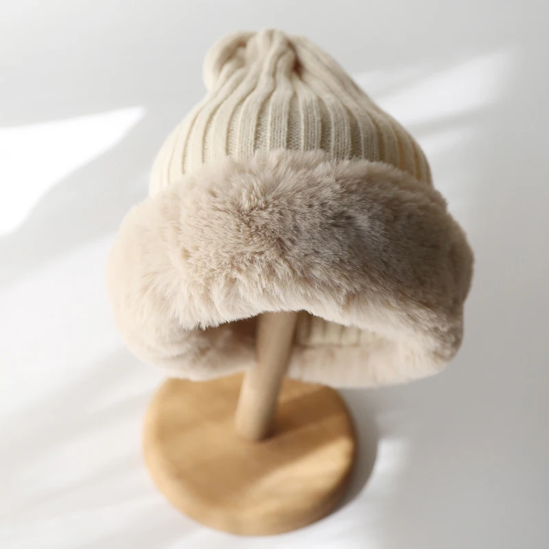 

beanies Faux Fur Skullies Winter Hats beanies wool