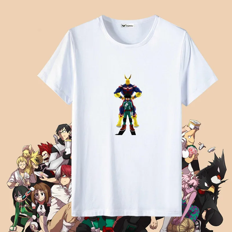 CostumeBuy аниме мой герой Академия Boku No Hero Academia футболка Deku топы белые футболки футболка izuku midoriya Adut Man women - Цвет: 3