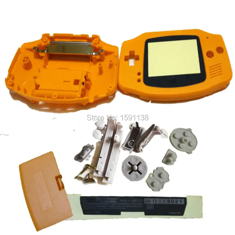 Сменный Чехол для корпуса оранжевого цвета подходит консоли NitendoGBA GameboyAdvance с