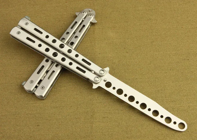 1 шт. твердый стальной нож бабочка ножи ручка без края складные не острые