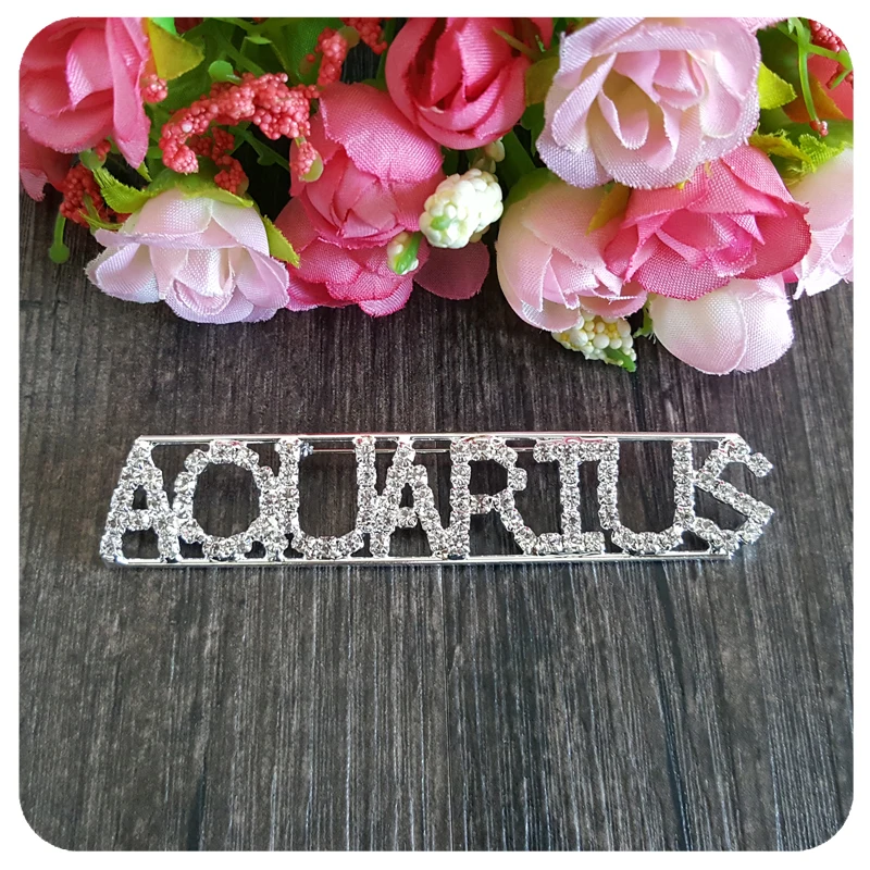 Созвездие тема Кристалл Брошь ювелирные изделия &quotВОДОЛЕЙ&quot отворот булавка