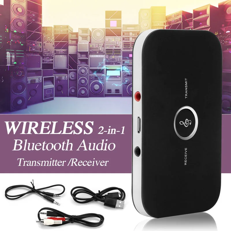 2019 Новый 2 в 1 Беспроводной передатчика Bluetooth приемник A2DP V4.1 Hi Fi для наушников