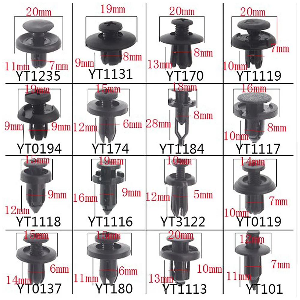 

620pcs Car Truck Bumper Door Panel Fastener Clips Clip Removal Plier Tools Universal Car Door Panel Fastener Clips Kit