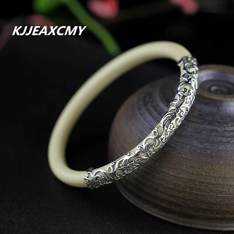 KJJEAXCMY 925 пробы серебряные ювелирные изделия ретро классические маленькие