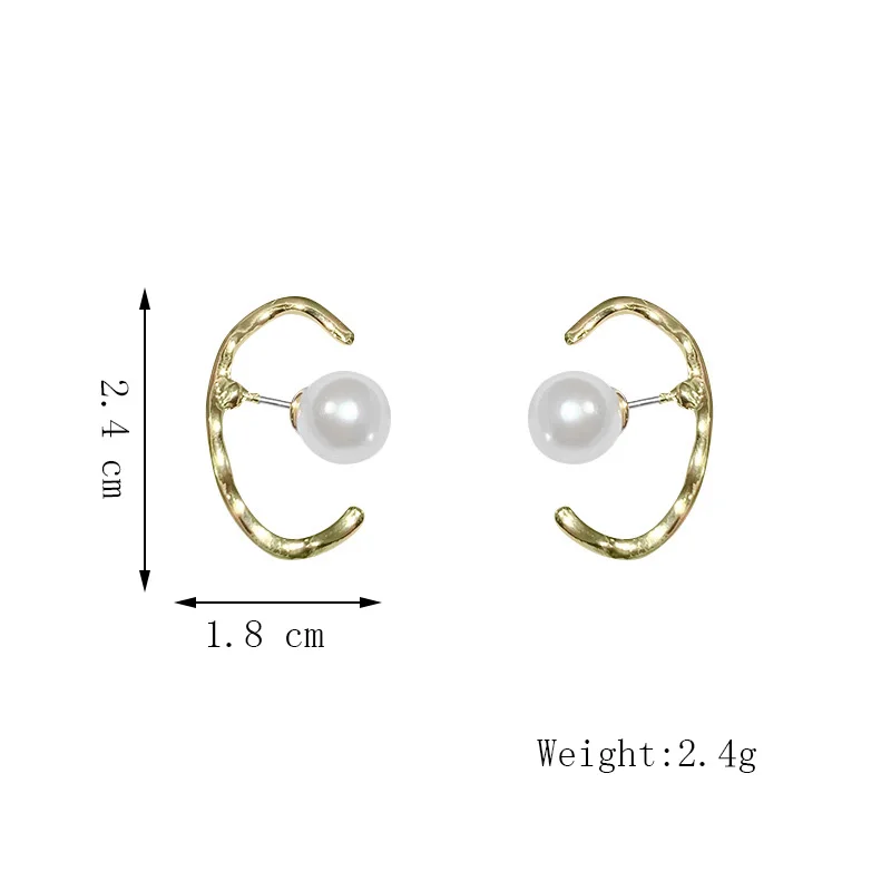 Модные женские серьги кольца с жемчугом 2019 для женщин модные эффектные золотые в