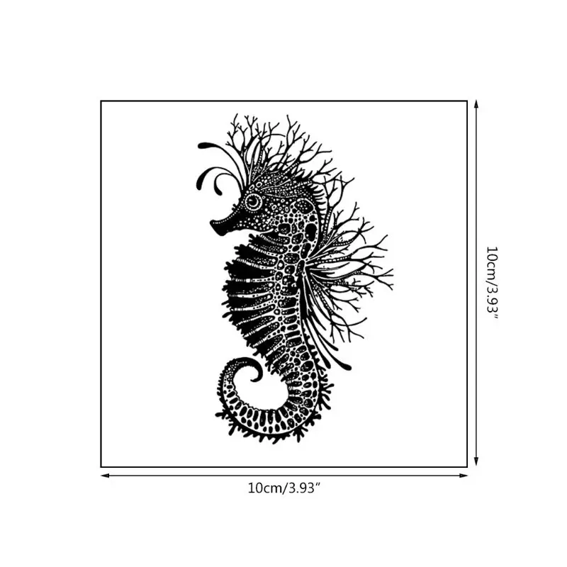 Прозрачный штамп Seahorse для скрапбукинга, прозрачный силиконовый каучук, сделай сам, фотоальбом, декор для скрапбукинга, новые штампы