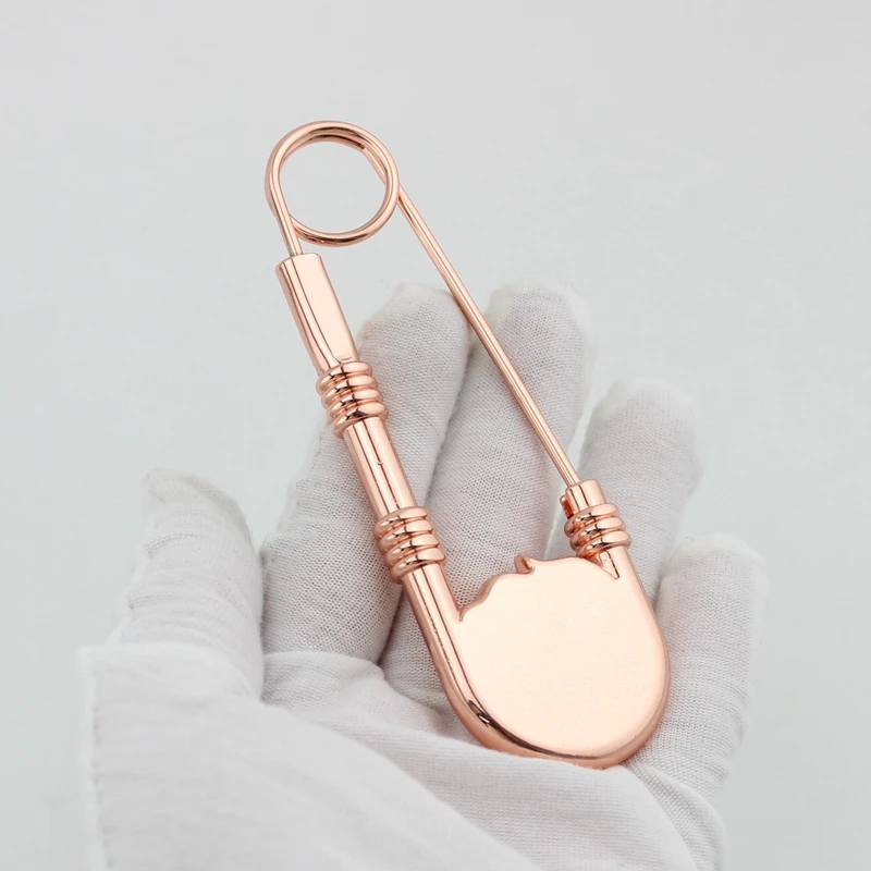 1 шт. высококачественные большие пряжки цвета розового золота с цветочными