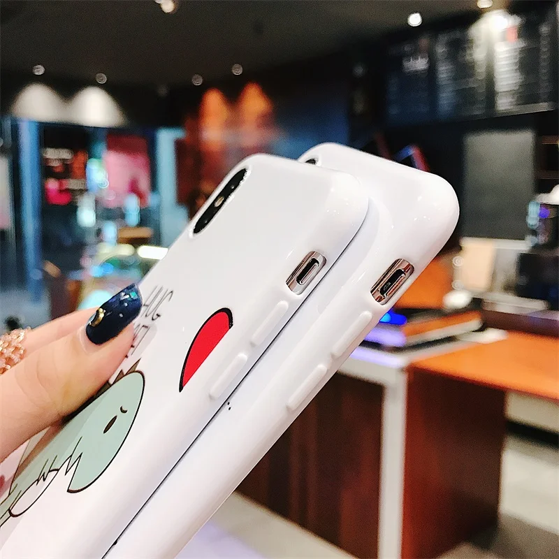 Чехол для телефона JAMULAR iPhone 7 8 Plus 6 6S Модный чехол с рисунком динозавра XS MAX X XR