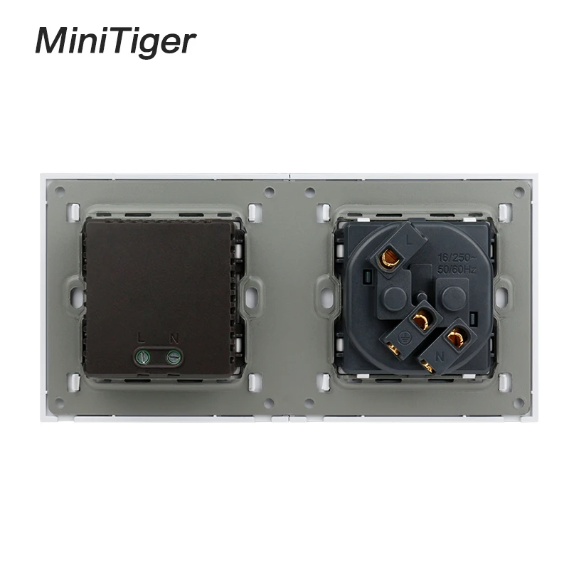 Minitiger настенная панель из поликарбоната стандарт ЕС розетка 16А электрическая