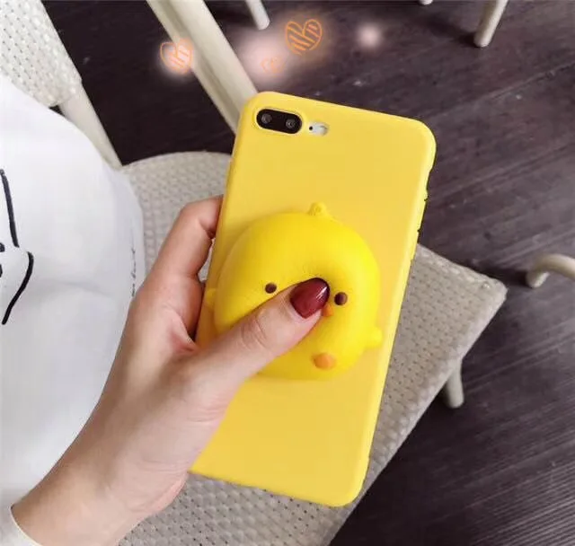 3D желтым утенком Хлеб мягкий при нажатии чехол для Samsung Galaxy A3 A5 A7 J1 J3 J5 J7 J2 Prime S6 S7