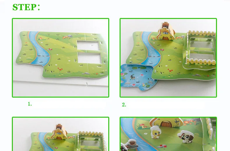 3D головоломка Diy Игры и Пазлы Модель Строительство безопасный пенопласт розовый Твин башни дворец Замок задний фон для студий Игрушки для девочек для детей